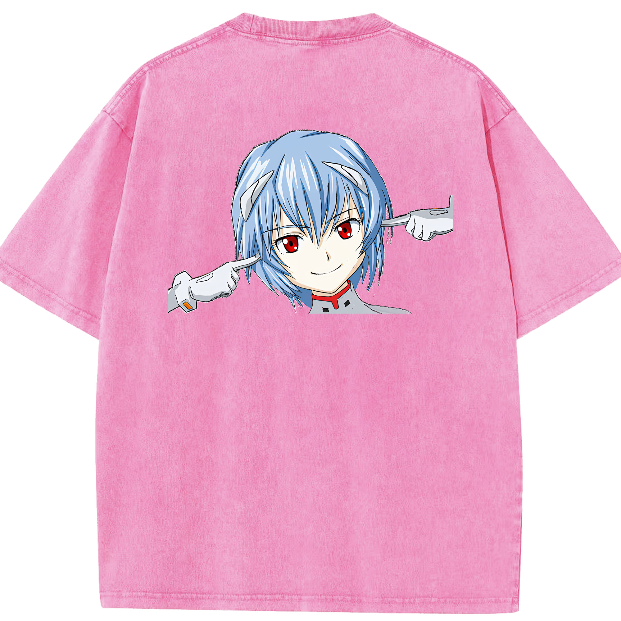 （画像用） EVA 新世紀エヴァンゲリオン 綿100% ヴィンテージ風 半袖Tシャツ（背面プリント）